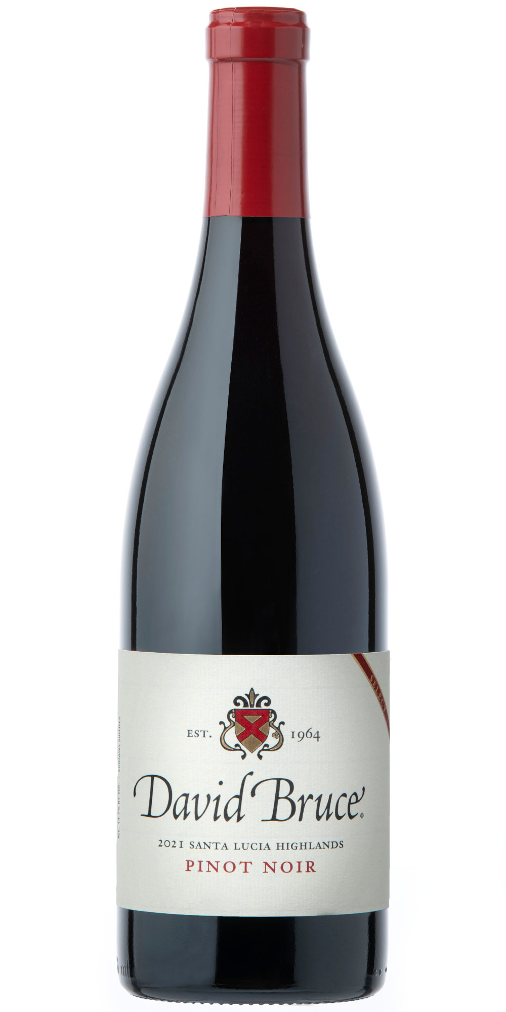 Bottle of David Bruce 2021 Santa Lucia Pinot Noir